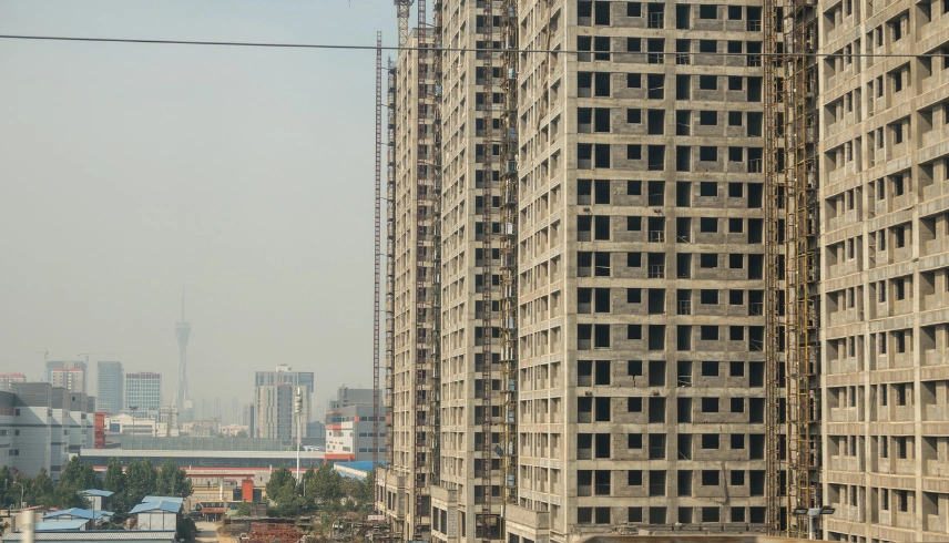 Under-construction apartments in Whitefield
